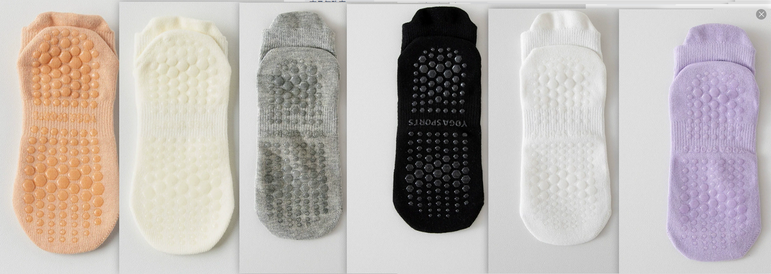 Pilates Non Slip Grip Socks